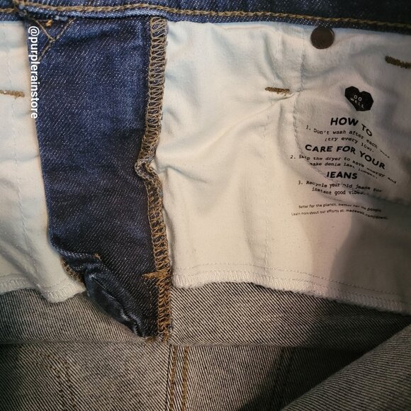 Madewell Jeans 30 Skinny 9" Mid Rise Woodland Wash MA938 Tummy Control Stretch - Picture 4 of 13